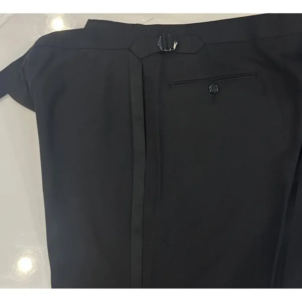 Ralph Lauren Purple Label Black Pants Size 46L - Picture 6 of 15